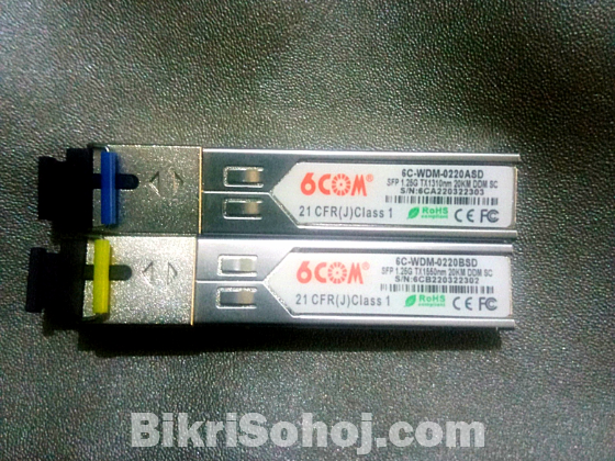 6COM 1.25G Single Fiber SFP Module